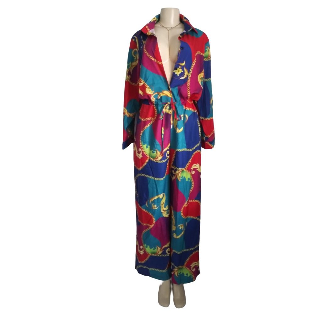 Colorful Wide-Leg Pants Jumpsuit***NEVER WORN***